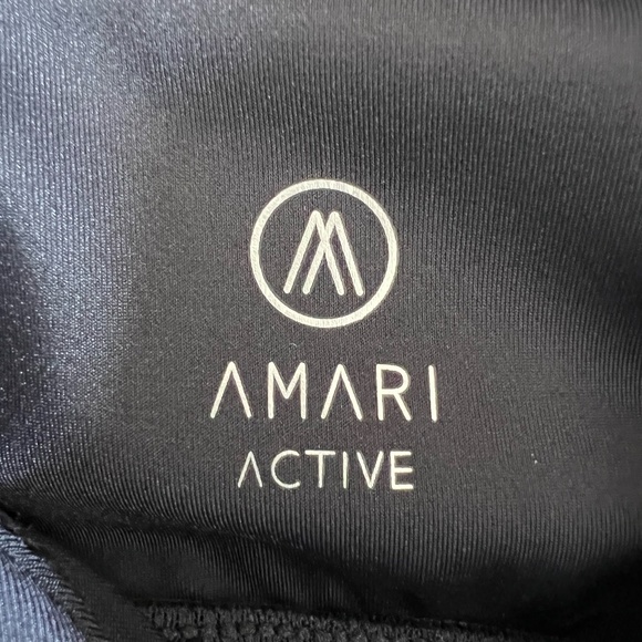 AMARI Active NEW Tidal Mesh Bra Tank Top In Midnight Navy Size S - Picture 11 of 14